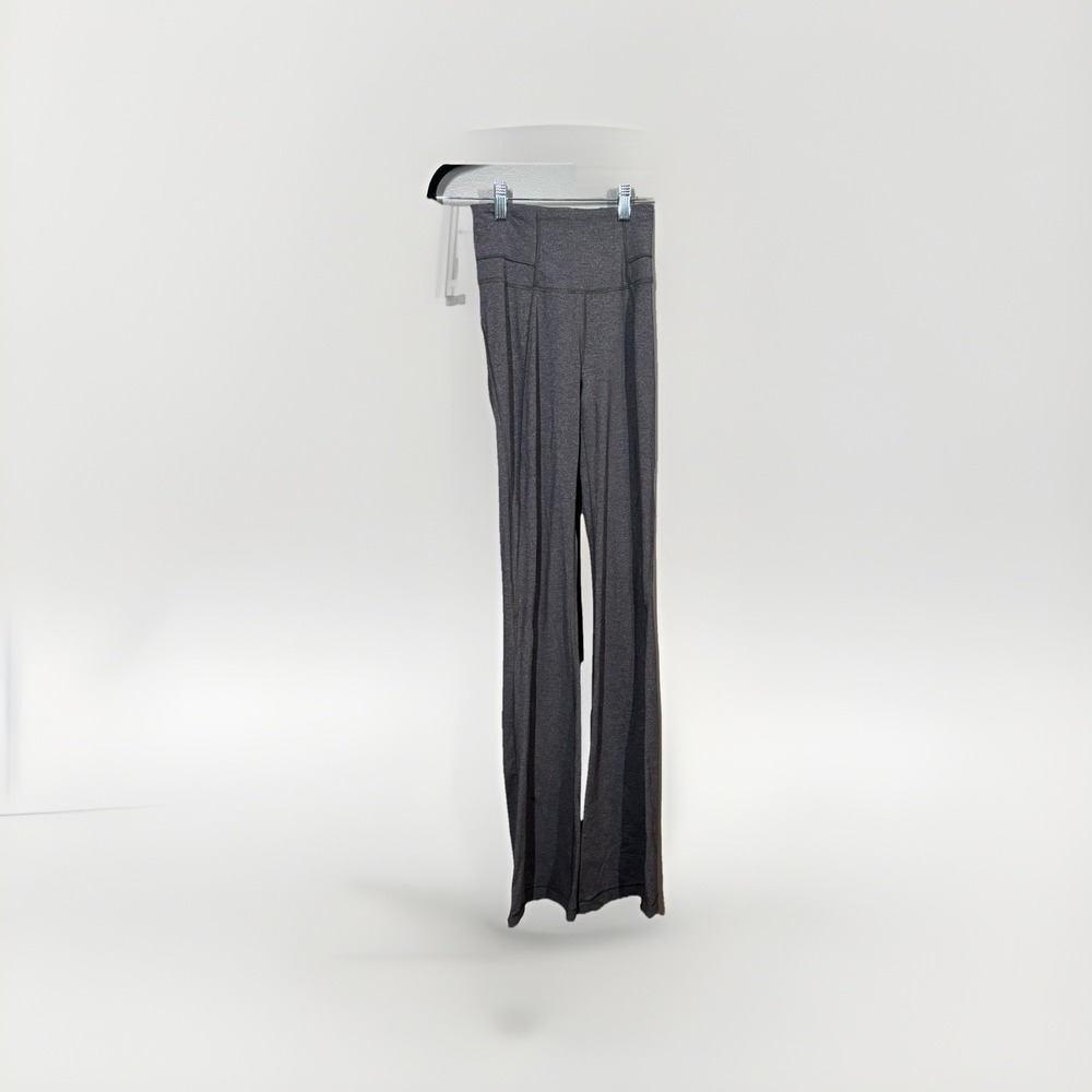 Lululemon Groove Flared Pants Size 2 Gray Yoga Leggings 32" Athletic Athleisure